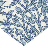 Blue Floral Arabic Pattern Korte Tafelloper (Hoek)