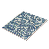Blue  Floral Arabic Pattern Tegeltje (Zijkant)
