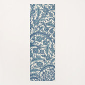 Blue  Floral Arabic Pattern Yogamat (Voorkant)