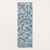 Blue  Floral Arabic Pattern Yogamat (Achterkant)