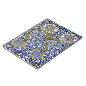 Blue Floral Artiste Design William Morris Carnet (Côté gauche)