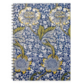 Blue Floral Artiste Design William Morris Carnet (Devant)