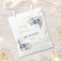 Blue Floral Baby shower Boy