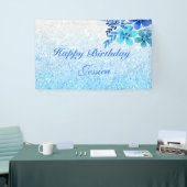 Blue Floral Banner (Beurs)