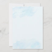 Blue Floral Bautizo Espagnol Invitation (Dos)