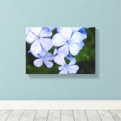 Blue Floral Bokeh Canvas Afdruk (Insitu (Houten vloer))