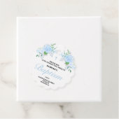 Blue Floral Boy Baptism Favoriser les étiquettes (En situation)