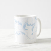 Blue Floral Coffee Mugs Koffiemok (Voorkant rechts)