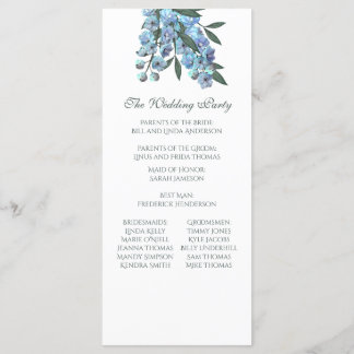 Blue Floral Delphinium Bouquet Programma