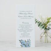 Blue Floral Delphinium-programma Programma (Staand voorkant)