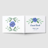 Blue Floral Greenery Foliage Mariage Livre d'or (Complet)
