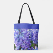 Blue Floral Hyacinth Flowers Tas (Achterkant)