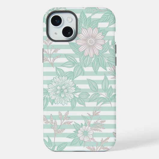 Blue Floral Minimalist (Verso)