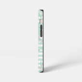 Blue Floral Minimalist iPhone Hoesje (Linkerkant)