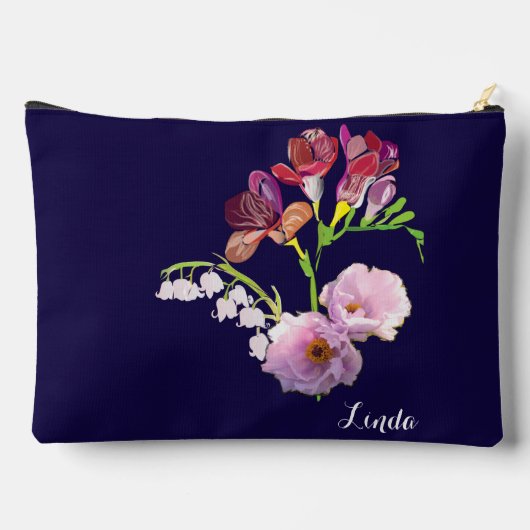 Blue Floral Moederdag Etui (Achterkant)