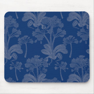 Blue Floral Mousepad Muismat