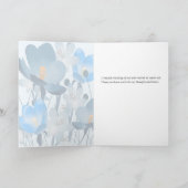 Blue Floral ontbrak je Kaart (Binnen)