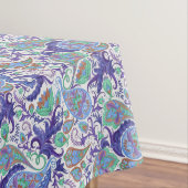 Blue Floral Paisley Tafelkleed (Voorbeeld)