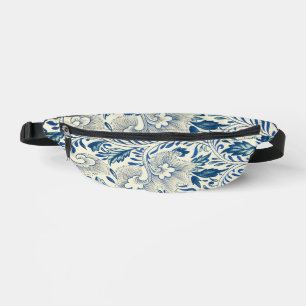 Blue Floral Pattern Antiek Asian Design Heuptasje