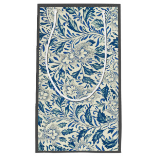 Blue Floral Pattern Antiek Asian Design Klein Cadeauzakje