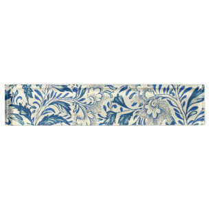 Blue Floral Pattern Antiek Asian Design Naambordje