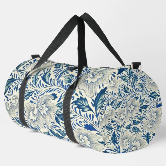 Blue Floral Pattern Antiek Asian Design Plunjezak (Linkerhoek)