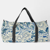 Blue Floral Pattern Antiek Asian Design Plunjezak (Voorkant)