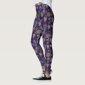 Blue Floral Pattern Leggings (Links)