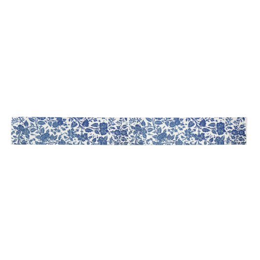 Blue Floral Pattern Lint (Voorkant)