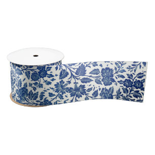 Blue Floral Pattern Lint