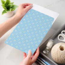 Blue Floral Pattern Shipping Envelope Mailer