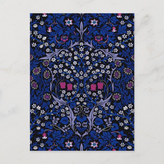 Blue Floral Pattern, William Morris Briefkaart (Voorkant)