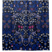 Blue  Floral Pattern, William Morris Douchegordijn (Voorkant)