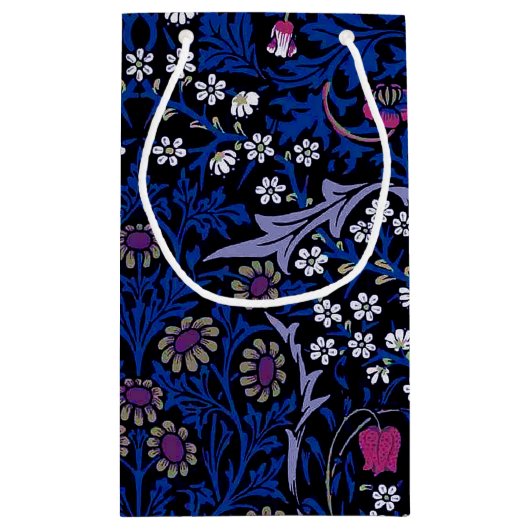 Blue Floral Pattern, William Morris Klein Cadeauzakje (Achterkant)