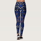 Blue Floral Pattern, William Morris Leggings (Achterkant)