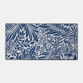 blue floral pattern with diverse leaves & blossoms (Recto)