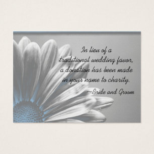 Blue Floral Points forts Mariage Charity Favoriser