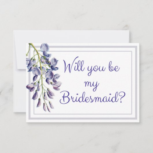 Blue Floral Serez-vous ma carte de femme de ménage (Devant)