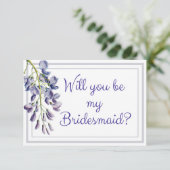 Blue Floral Serez-vous ma carte de femme de ménage (Debout devant)