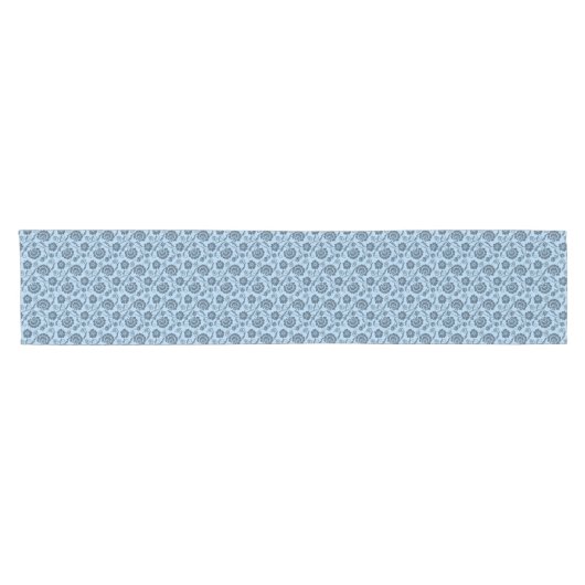 Blue Floral Table Runner Korte Tafelloper (Horizontaal)