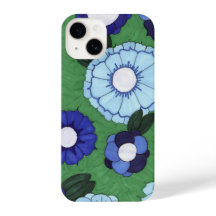 Blue Floral Telefoonhoesje