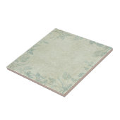 Blue  Floral Vine Wedding Tegeltje (Zijkant)