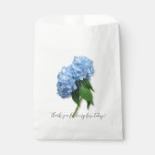 Blue Floral Wedding Bedankt Bericht Bedankzakje (Voorkant)