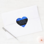 Blue Floral Wedding Return Address Label (Envelop)