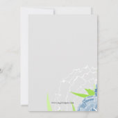 Blue Florals Spring Vrijgezellenfeest Kaart (Achterkant)