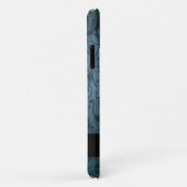 Blue Flourish Personalized Case-Mate iPhone Case (Achterkant/rechts)