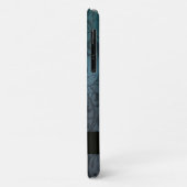 Blue Flourish Personalized Case-Mate iPhone Case (Achterkant/links)