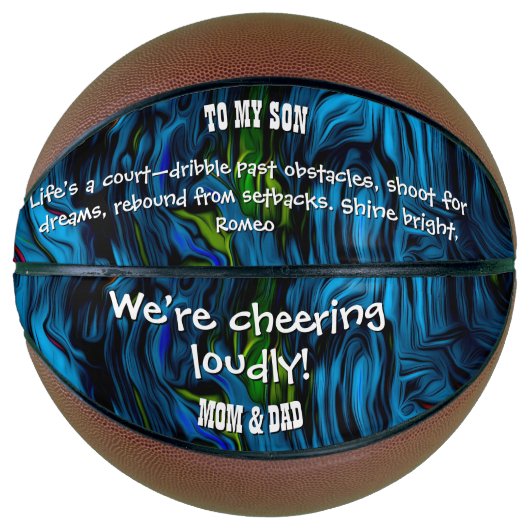 Blue Flow Gift Basketbal (Voorkant)