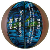 Blue Flow Gift Basketbal (Verticaal)