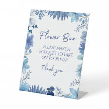 Blue Flower Bar Neem een Boquet-gunst